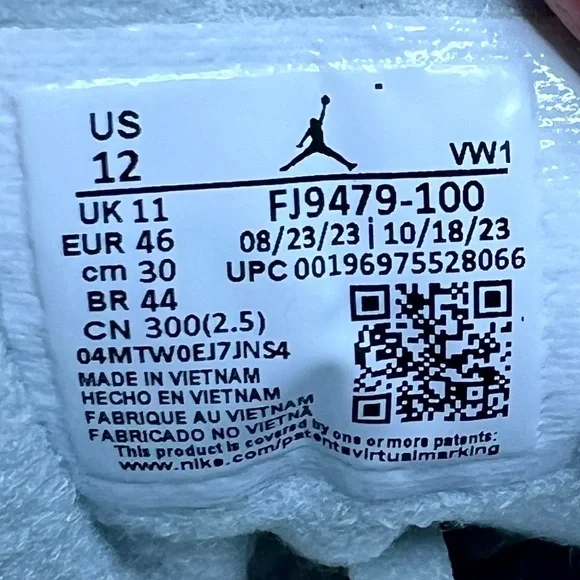 NIKE Jordan Air Jordan 3 Retro Craft - FJ9479-100 - Sz 12 - Picture 15 of 16